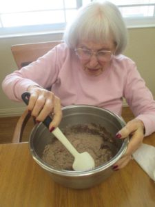 Baking a cake