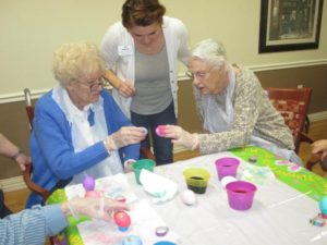 Coloring Easter Eggs