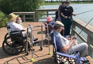 residents fishing